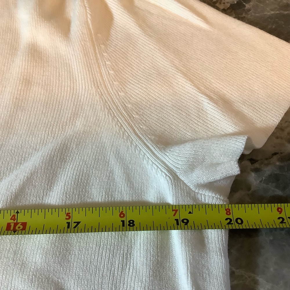Sigrid Olsen white blouse size Large - Picture 4 of 6